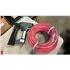 Image 2 : TECH AIR NAILER, AIR HOSE, DRAIN SNAKE AND BOX OF SHOP SUPPLIES