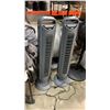 Image 1 : 2 SEVILLE CLASSIC ULTRA SLIMLINE TOWER FANS WITH REMOTES BOTH TESTED WORKING