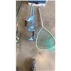 Image 2 : ICE FISHING AUGER, TACKLE BOX WITH FISHING RODS, NET BOX OF MARINE ROPE