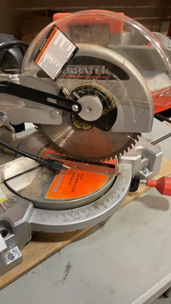 TERRATEK COMPOUND MITER SAW Big Valley Auction terratek-compound-miter-saw-big-valley-auction