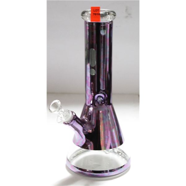 NEW 14" PURPLE METALLIC INFINITY GLASS BONG W/ ICE