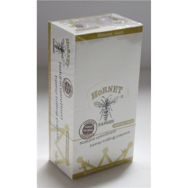 HORNET 50 BOOKLETS NATURAL REFINED HEMP ROLLING