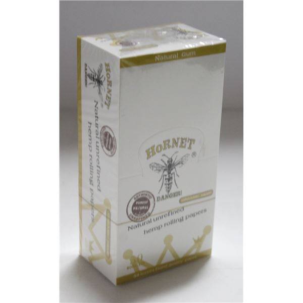 HORNET 50 BOOKLETS NATURAL REFINED HEMP ROLLING