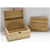 Image 1 : SHOMORY WOODEN STASH BOX W/ WOODEN INSERT TRAY