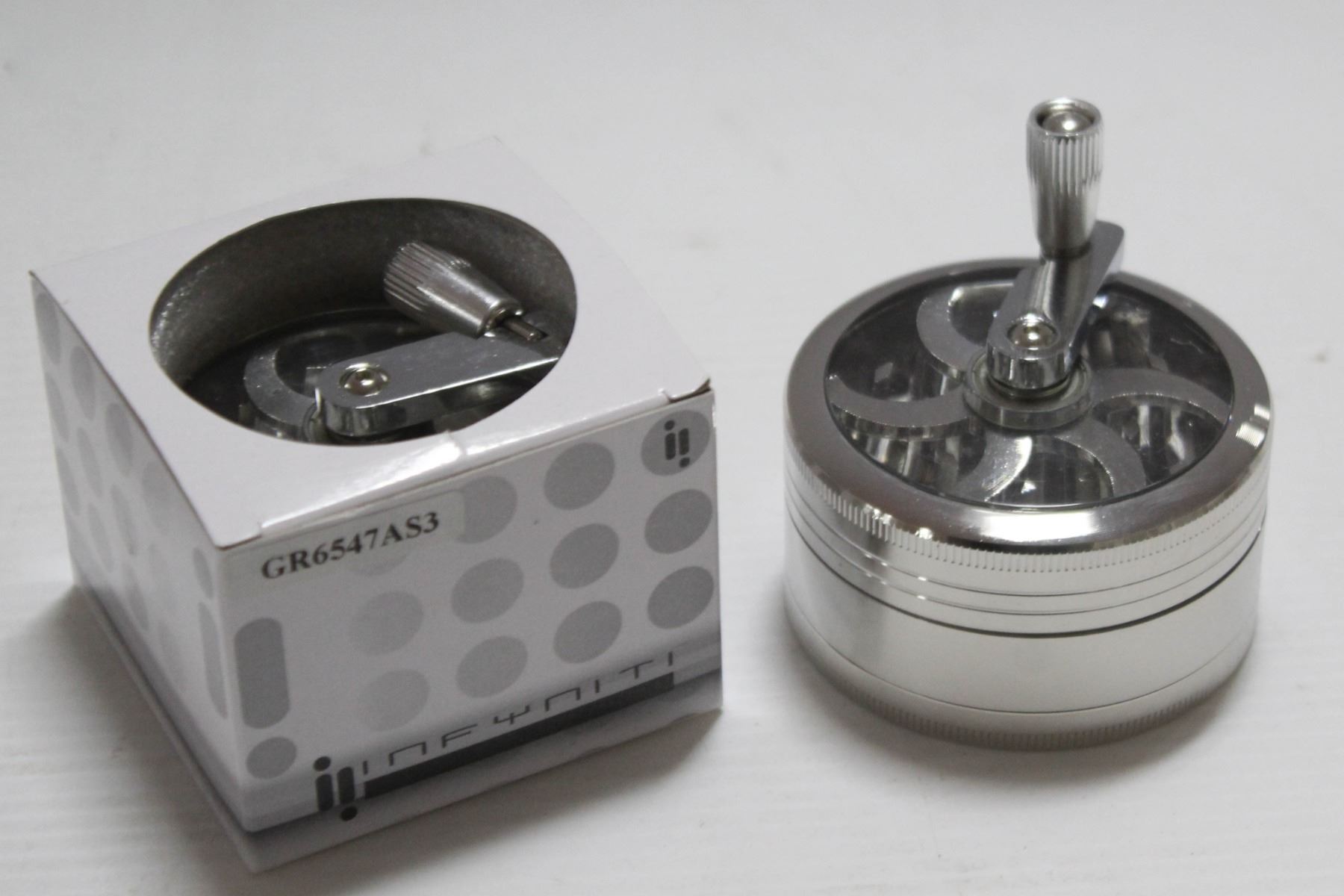 Grinder Pi 2PK INFYNITY SILVER HERB GRINDER