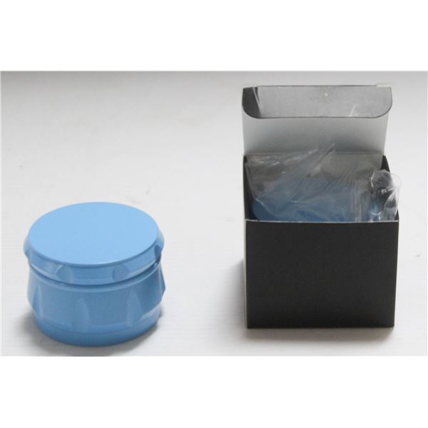 2PK BLUE METAL TWIST HERB GRINDER