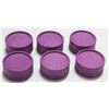 Image 1 : NEW 6PK BIO PLASTIC TWIST HERB GRINDERS; PURPLE