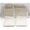 Image 1 : NEW 6PK  8" PLASTIC ROLLING TRAYS- CREAM