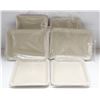 Image 1 : NEW 6PK  8" PLASTIC ROLLING TRAYS- CREAM