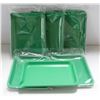 Image 1 : NEW 6PK  8" PLASTIC ROLLING TRAYS- GREEN