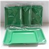 Image 1 : NEW 6PK  8" PLASTIC ROLLING TRAYS- GREEN