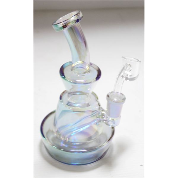 NEW 6.5" COLORED TRANSLUCENT GLASS BONG