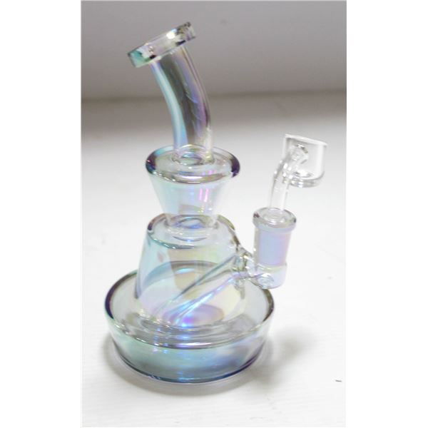 NEW 6.5" COLORED TRANSLUCENT GLASS BONG