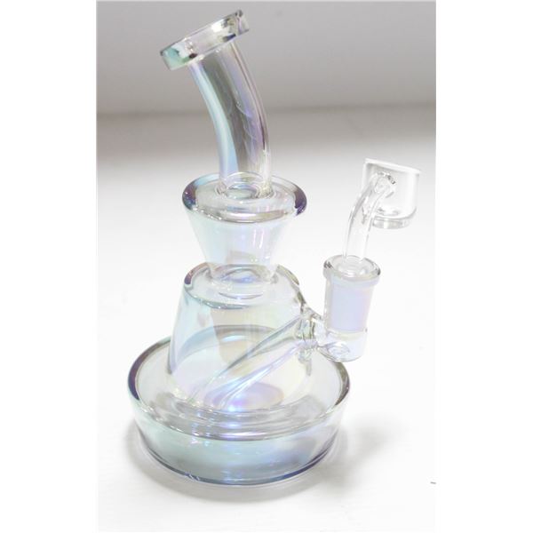 NEW 6.5" COLORED TRANSLUCENT GLASS BONG