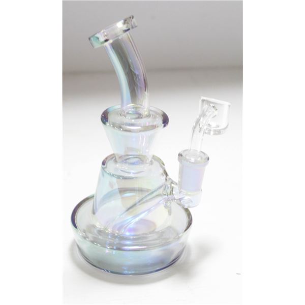 NEW 6.5" COLORED TRANSLUCENT GLASS BONG