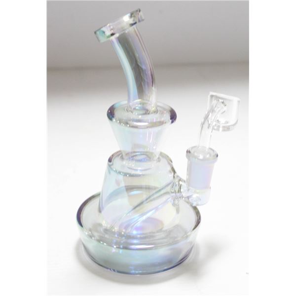 NEW 6.5" COLORED TRANSLUCENT GLASS BONG