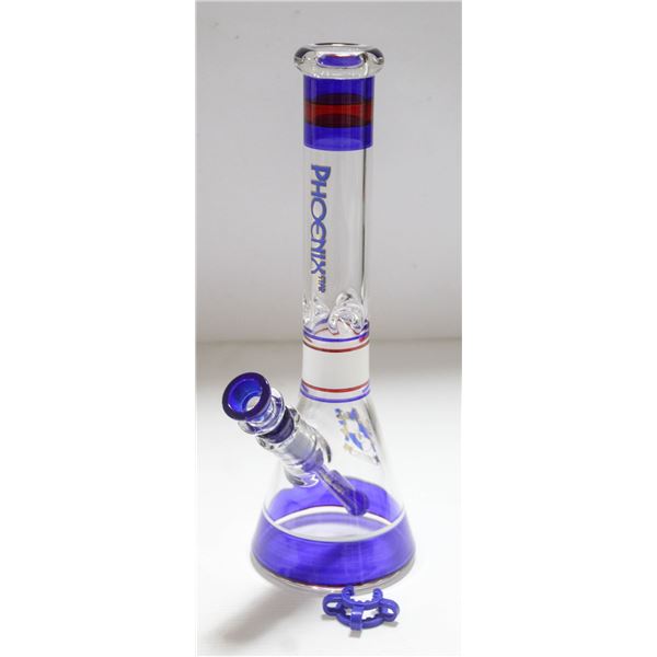NEW 12" PHOENIX STAR STRAIGHT PIPE GLASS BEAKER