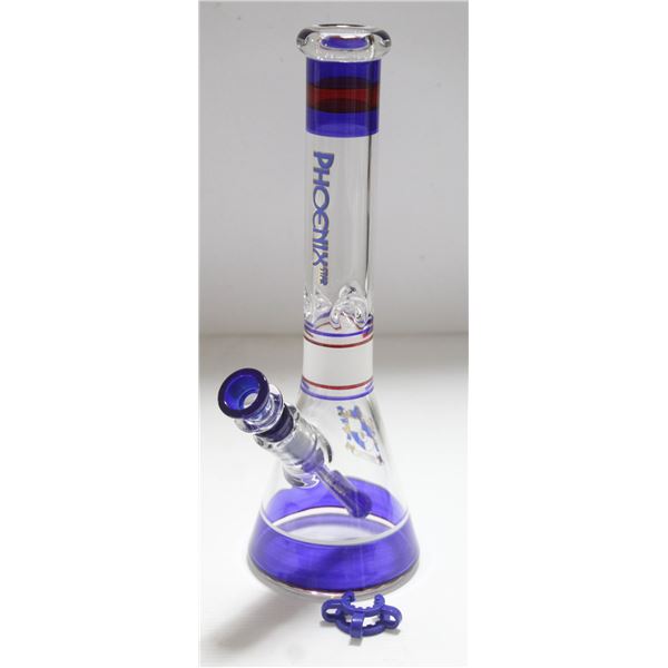NEW 12" PHOENIX STAR STRAIGHT PIPE GLASS BEAKER