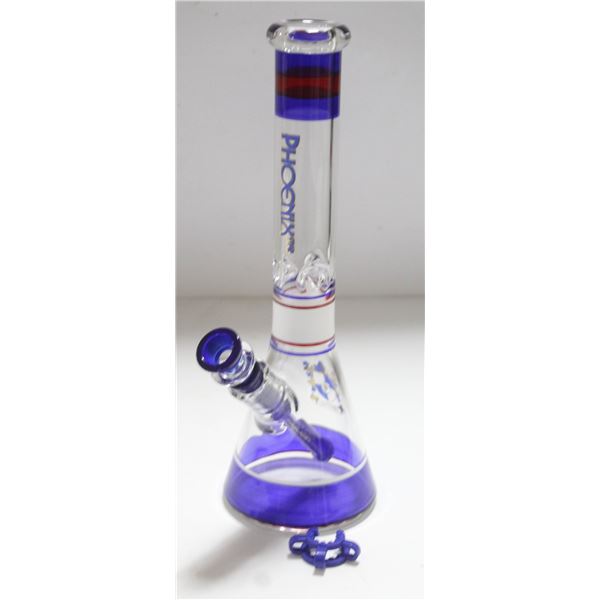 NEW 12" PHOENIX STAR STRAIGHT PIPE GLASS BEAKER