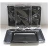 Image 1 : NEW 6PK  8" PLASTIC ROLLING TRAYS- BLACK