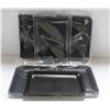 Image 1 : NEW 6PK  8" PLASTIC ROLLING TRAYS- BLACK