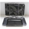 Image 1 : NEW 6PK  8" PLASTIC ROLLING TRAYS- BLACK