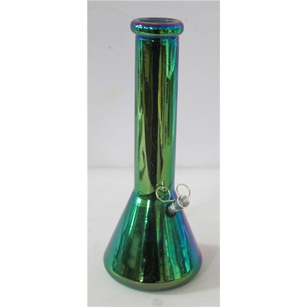 NEW 12" RAINBOW METALLIC GLASS BEAKER BONG