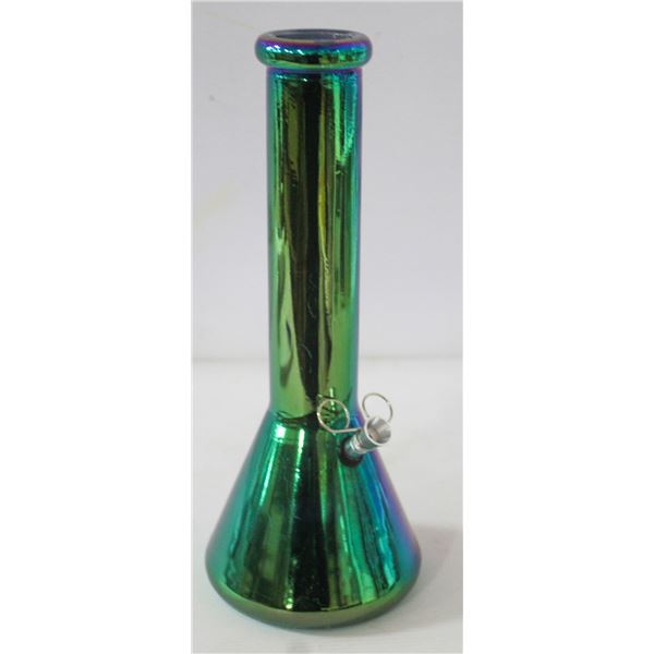 NEW 12" RAINBOW METALLIC GLASS BEAKER BONG