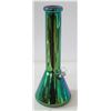 Image 1 : NEW 12" RAINBOW METALLIC GLASS BEAKER BONG