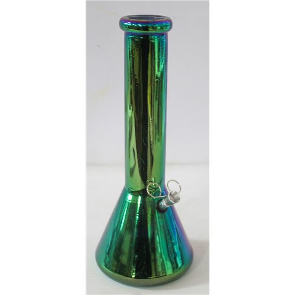 NEW 12" RAINBOW METALLIC GLASS BEAKER BONG