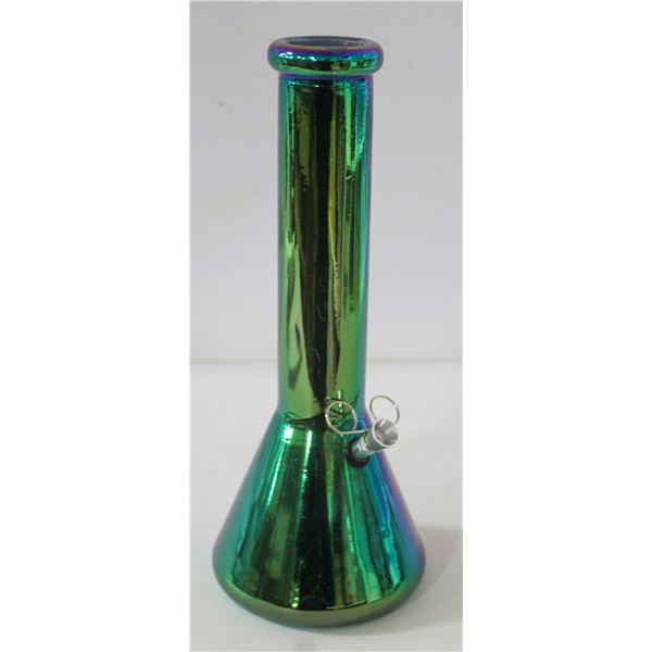 NEW 12" RAINBOW METALLIC GLASS BEAKER BONG