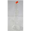 Image 1 : NEW 12" CLEAR GLASS STRAIGHT TUBE BONG