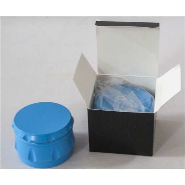 2PK BLUE METAL TWIST HERB GRINDER