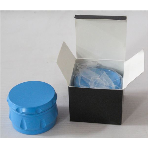 2PK BLUE METAL TWIST HERB GRINDER