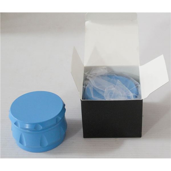 2PK BLUE METAL TWIST HERB GRINDER