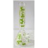 Image 1 : 14" NEW CLEAR/ GREEN HONEYCOMB BEAKER BONG