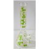 Image 1 : 14" NEW CLEAR/ GREEN HONEYCOMB BEAKER BONG