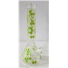 Image 1 : 14" NEW CLEAR/ GREEN HONEYCOMB BEAKER BONG