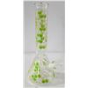 Image 1 : 14" NEW CLEAR/ GREEN HONEYCOMB BEAKER BONG