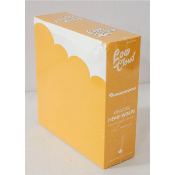 LOW CLOUD 25PK ORGANIC HEMP WRAPS; BANANARAMA