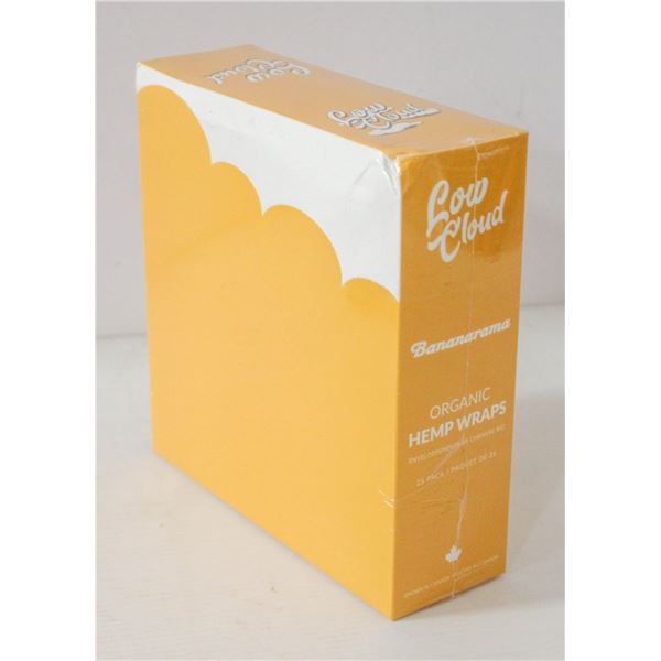 LOW CLOUD 25PK ORGANIC HEMP WRAPS; BANANARAMA