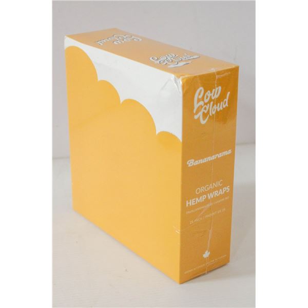 LOW CLOUD 25PK ORGANIC HEMP WRAPS; BANANARAMA