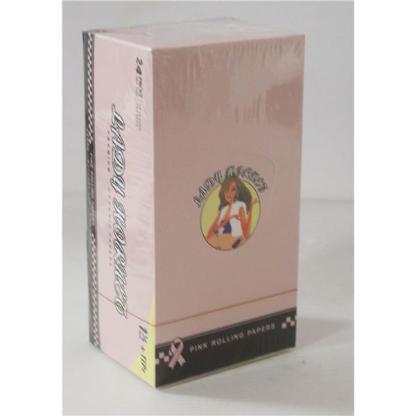 NEW CASE OF LADY HORNET PINK ROLLING PAPERS