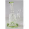Image 1 : NEW 8.5" CLEAR/ GREEN/ WHITE HONEYCOMB PERC BONG