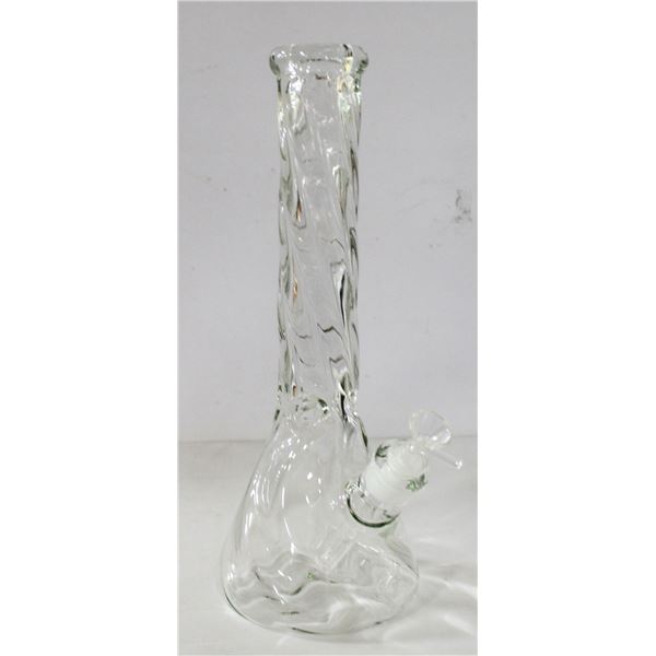 NEW 14" SWIRL TWISTY GLASS BONG