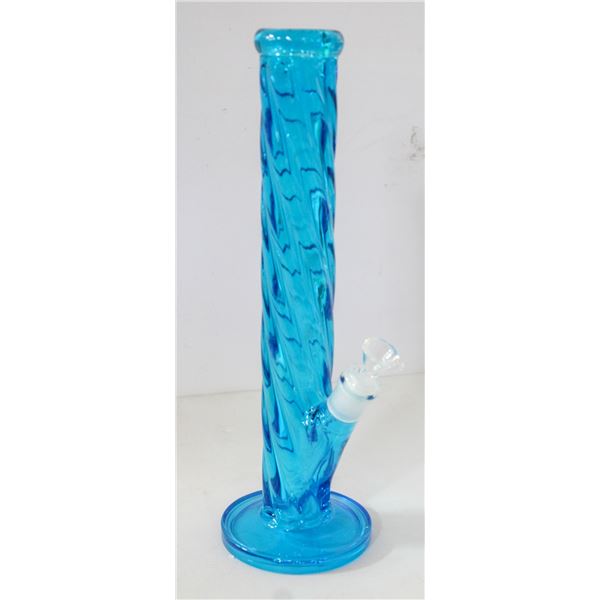 14" NEW BLUE TWISTY BONG STRAIGHT TUBE