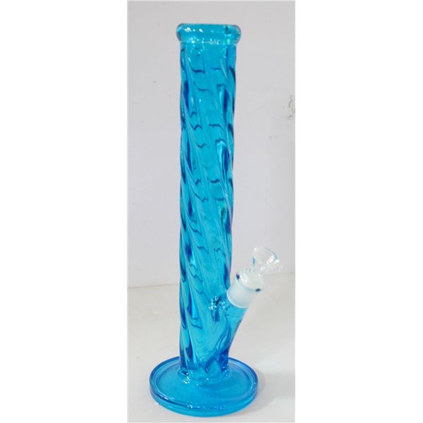 14" NEW BLUE TWISTY BONG STRAIGHT TUBE