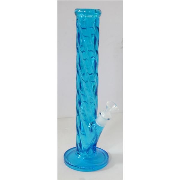 14" NEW BLUE TWISTY BONG STRAIGHT TUBE