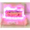 Image 1 : NEW PINK GLOW TRAY; LED PLASTIC ROLLING TRAY- 7