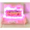 Image 1 : NEW PINK GLOW TRAY; LED PLASTIC ROLLING TRAY- 7